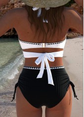 Adjustable Criss Cross Black Bikini Set