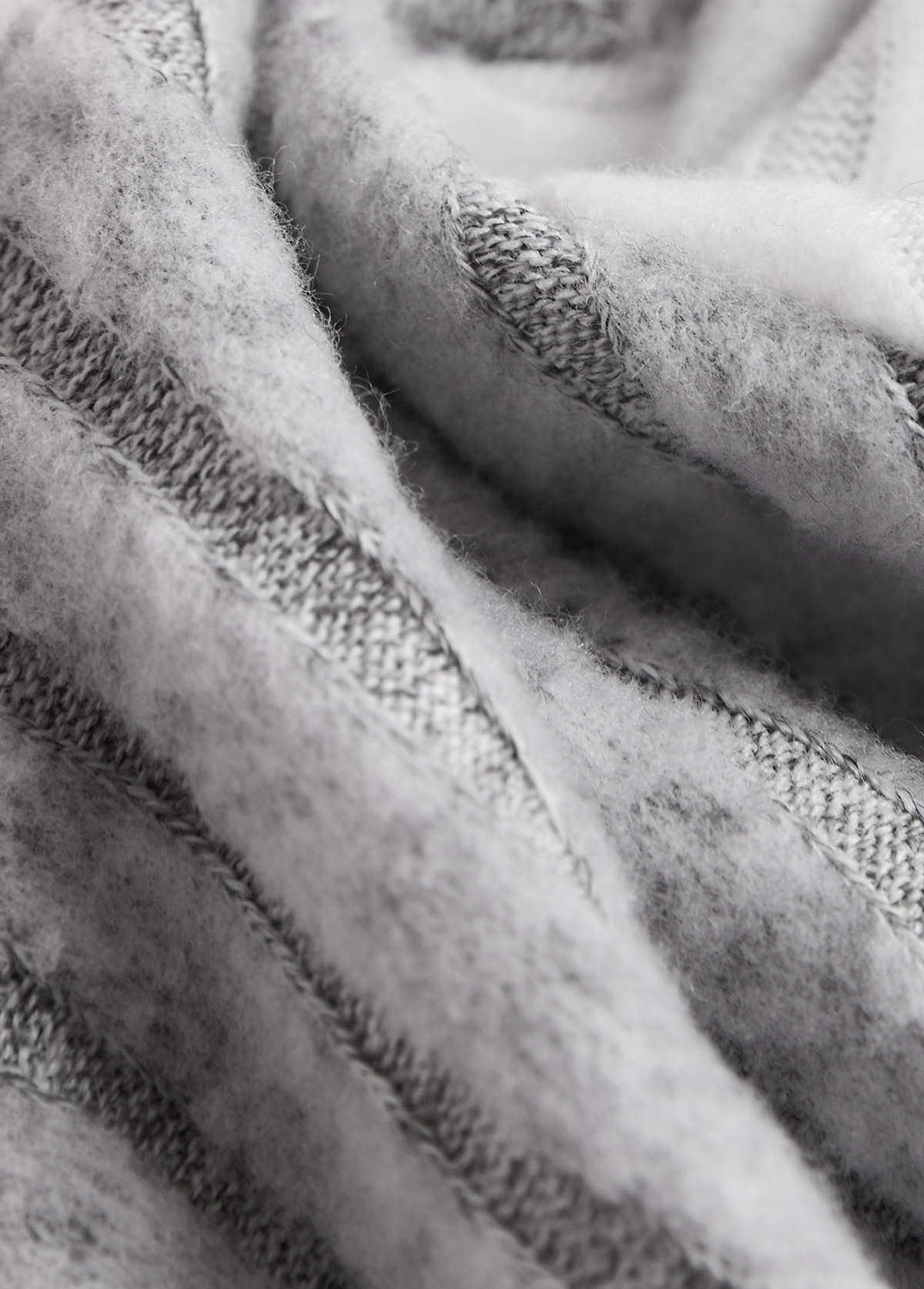 Plus Size Light Grey Patchwork Long Sleeve Sweatshirt