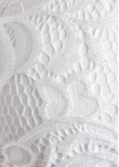 Tie Back Lace White Bikini Set