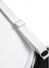 Patchwork Black Square Neck Bikini Set