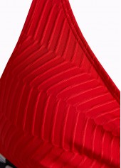 Polka Dot Criss Cross Red Bikini Set