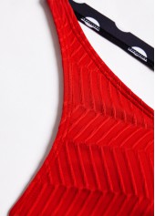 Polka Dot Criss Cross Red Bikini Set