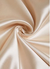 Button Champagne Long Sleeve Tunic Shirt