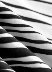 Ombre Patchwork Black Long Sleeve V Neck T Shirt