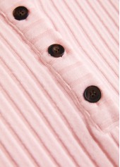 Plaid Patchwork Light Pink Long Sleeve Sweatshirt