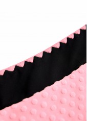 Patchwork Criss Cross Pink Bikini Set