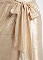 Champagne Bowknot Design Hot Stamping Sarong