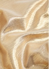 Hot Stamping Detail Champagne Bikini Set