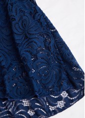 Surplice Navy Lace One Piece Swimdress