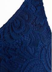 Surplice Navy Lace One Piece Swimdress