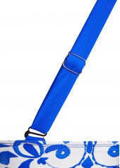 Tribal Print Frill Royal Blue Bikini Set