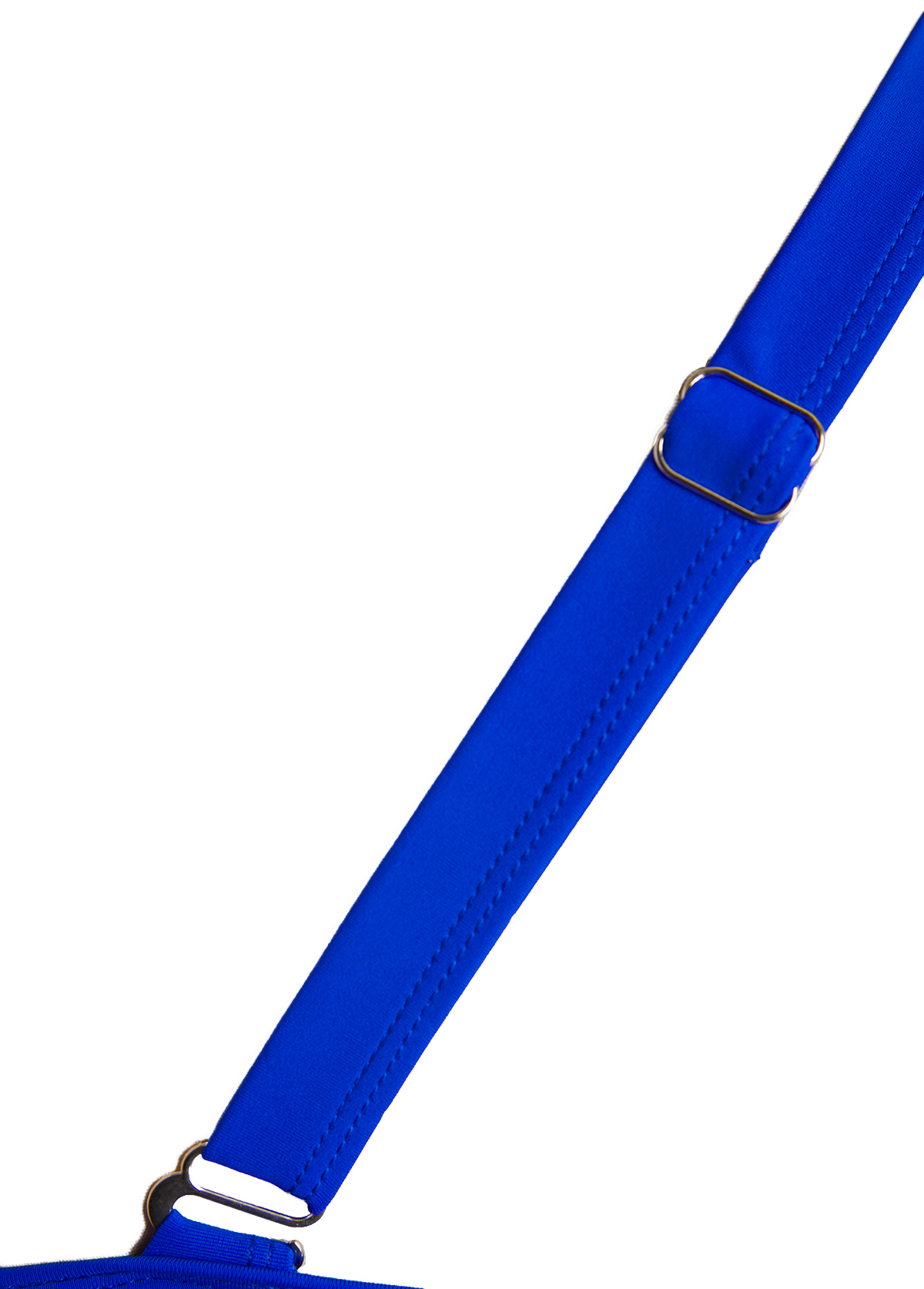 Tropical Plants Print Patchwork Royal Blue Tankini Set