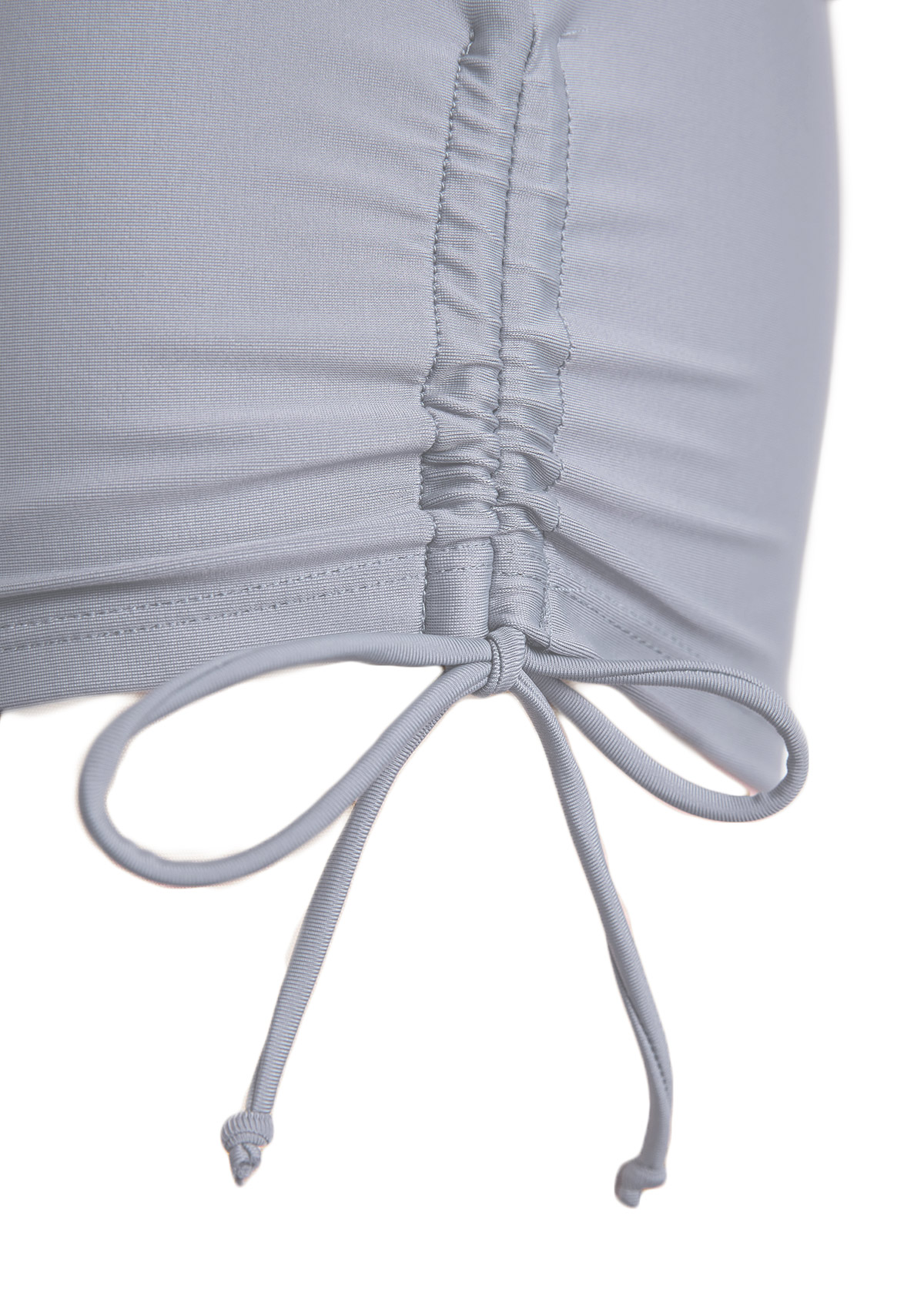 Striped Criss Cross Grey Tankini Set