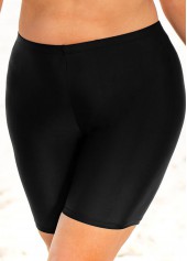 Striped Black Ruched Detail Tankini Top-No Bottom