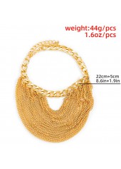 Chain Design Gold Layered Detail Anklet