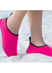 Slip Resistant Hot Pink Striped Lightweight Water Shoes