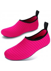 Slip Resistant Hot Pink Striped Lightweight Water Shoes