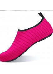 Slip Resistant Hot Pink Striped Lightweight Water Shoes