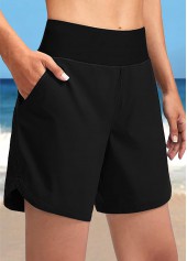 Striped Criss Cross Black Swimdress Top-No Bottom