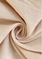 Light Camel Elastic Waist High Waisted Shorts