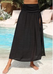 Tie Detail Black Color Cover Up