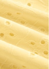 Yellow Jacquard Detail Bandeau Tankini Set