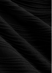 Tie Jacquard Black One Piece Swimdress