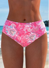 Tribal Print Patchwork Pink Tankini Set