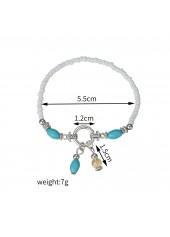 Mint Green Color Polyresin Material Bracelet