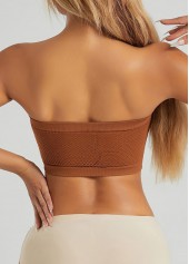 Terracotta Color Bandeau Adjustable Design Bra