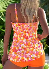 High Waisted Ditsy Floral Print Two Piece Tankini Set