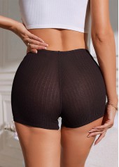 Breathable Dark Coffee High Waisted Panty