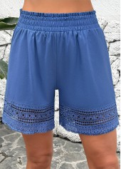 High Waisted Denim Blue Cover Up