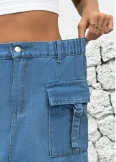 Button Denim Blue Shift Dress Short Skirt