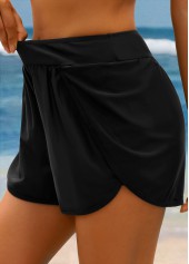 Animal Print Circular Ring Navy Tankini Top-No Bottom