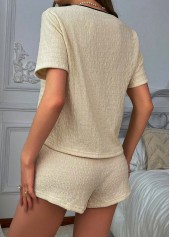 Light Camel Lounge Top and Shorts