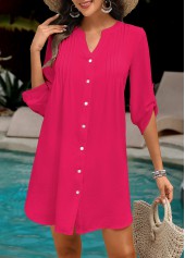 Button Hot Pink Color Cover Up