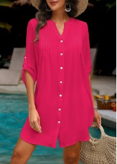 Button Hot Pink Color Cover Up