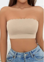 Bandeau Seamless Skin Color Strapless Bra