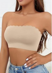 Bandeau Seamless Skin Color Strapless Bra