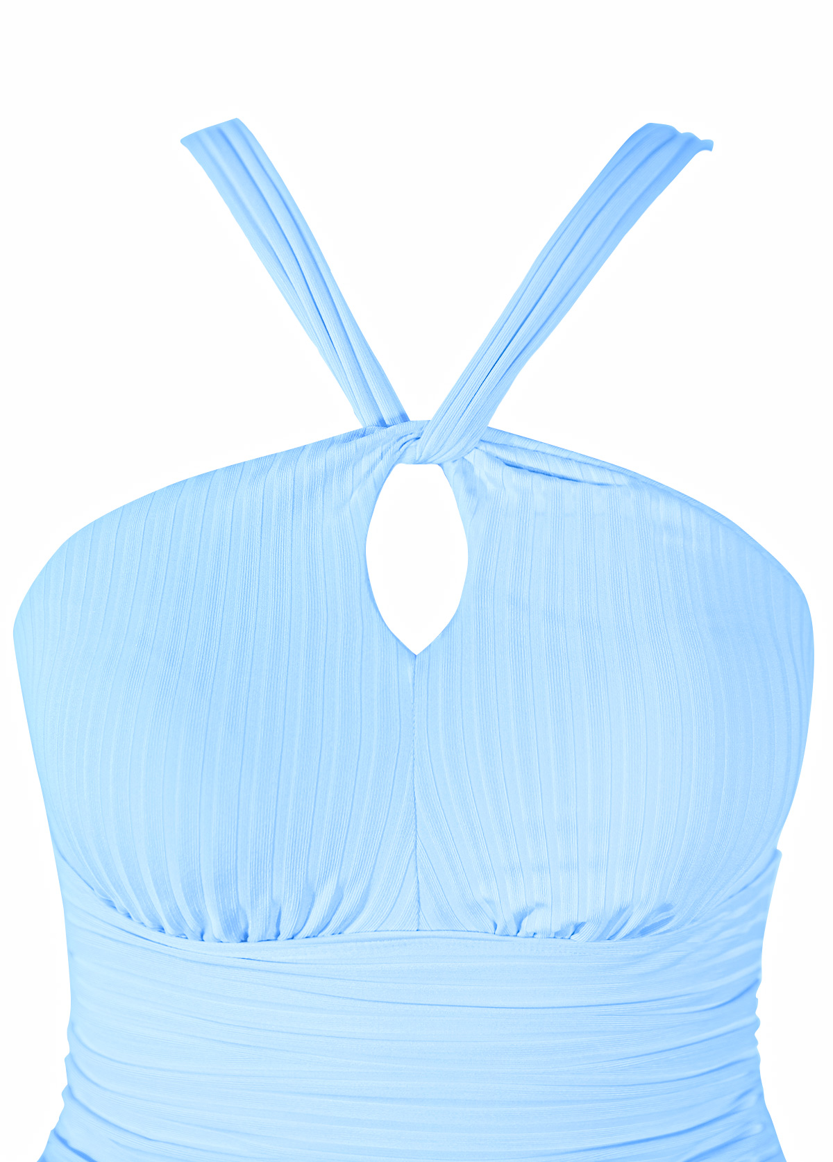 Mid Waisted Tropical Plants Print Cut Out Tankini Set