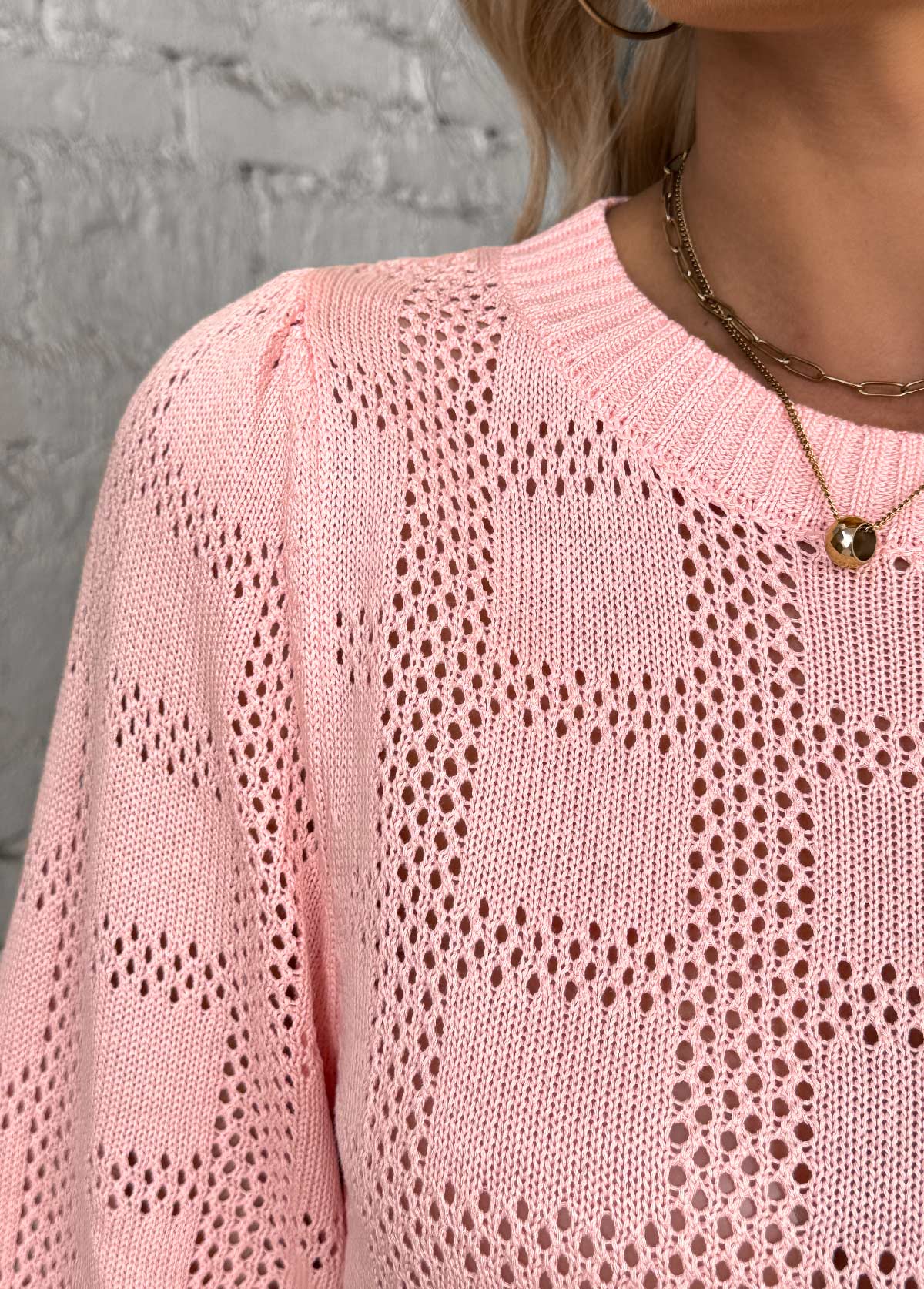 Light Pink Half Sleeve Round Neck T Shirt