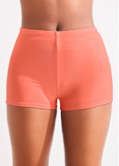 Mid Waisted Pink Stretchy Swimwear Shorts