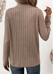 Surplice Gray Brown Long Sleeve T Shirt