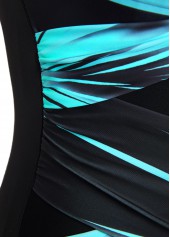 Ombre Criss Cross Cyan One Piece Swimwear