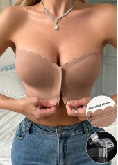 Bandeau Push Up Light Coffee Bra
