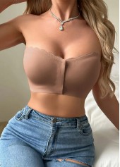 Bandeau Push Up Light Coffee Bra