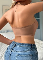 Bandeau Push Up Light Coffee Bra