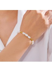 Golden Seed Beads Necklace and Bracelet