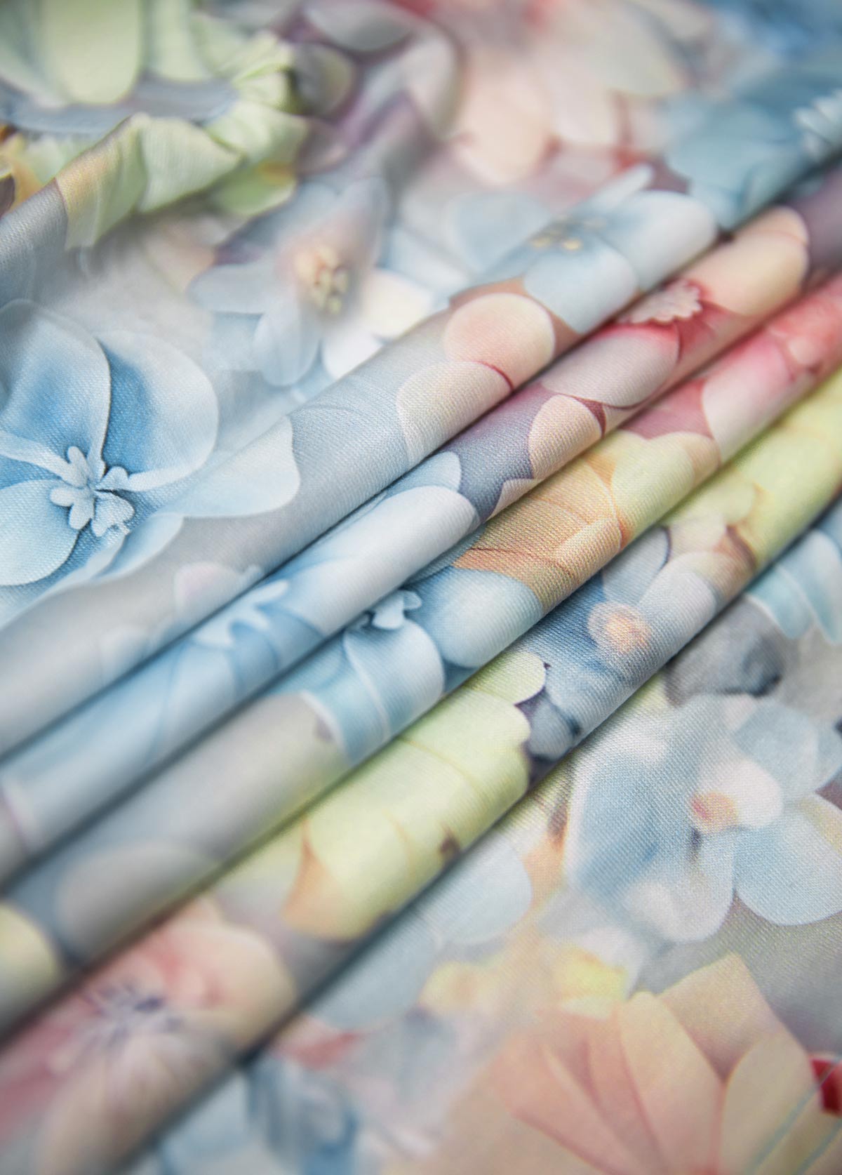 Floral Print Patchwork Light Blue Sleeveless Tank Top